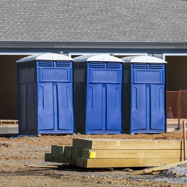 are there any restrictions on where i can place the porta potties during my rental period in Tylersport